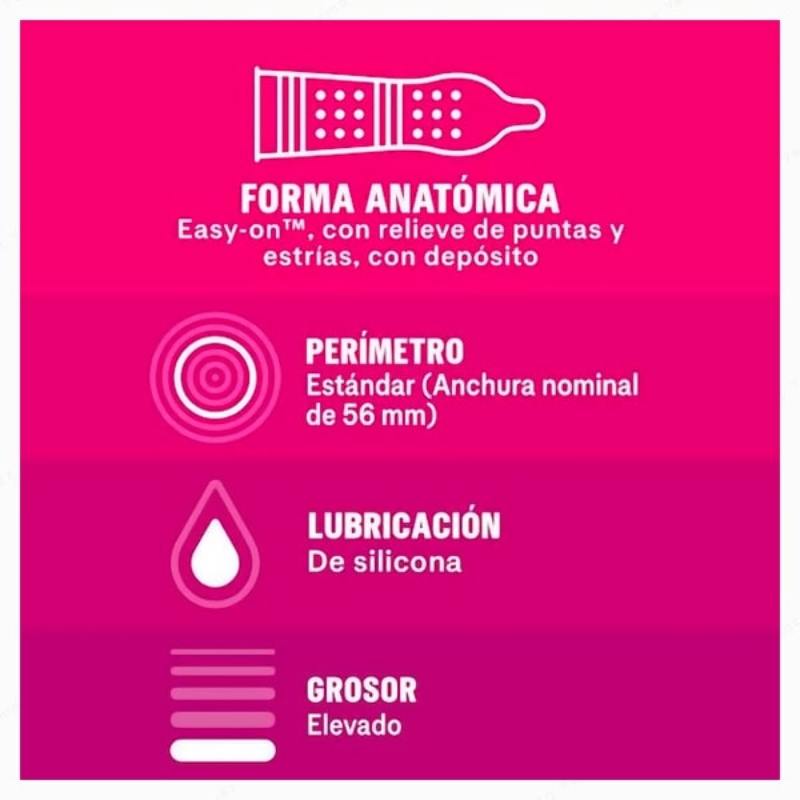 DUREX Dame Placer - 12 preservativos