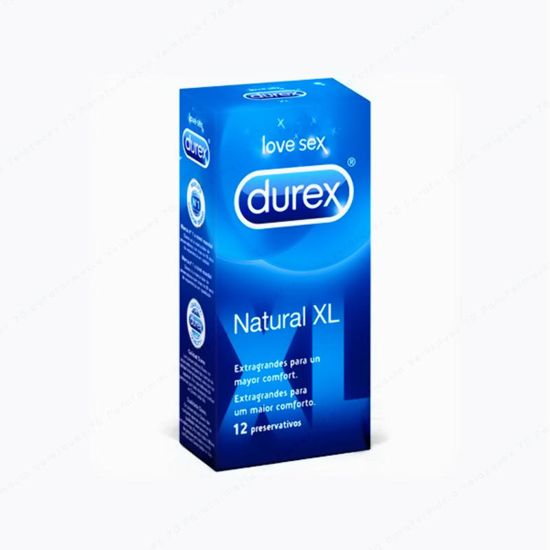 DUREX Natural XL - 12 preservativos