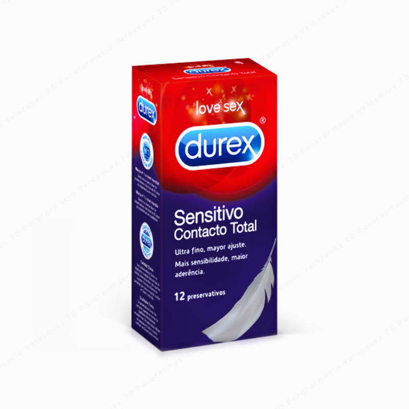 DUREX Sensitivo Contacto Total - 12 preservativos