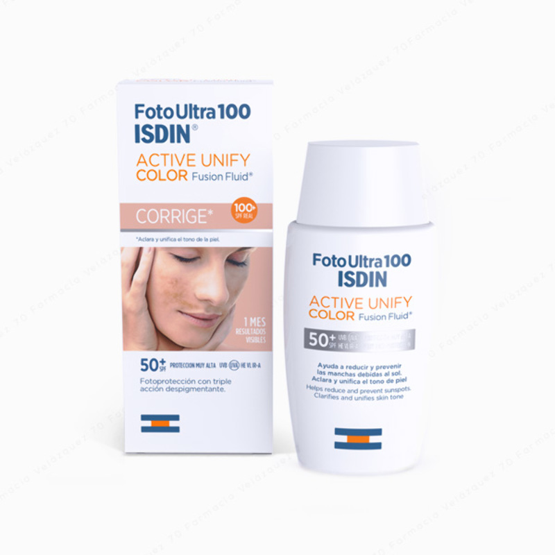 Foto Ultra 100 ISDIN Active Unify COLOR Fusion Fluid SPF 50+ - 50 ml