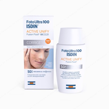 Foto Ultra 100 ISDIN Active Unify Fusion Fluid SPF 100+ -...