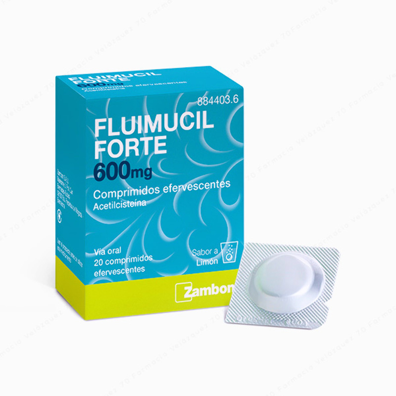 Fluimucil Forte 600 mg - 20 comprimidos efervescentes