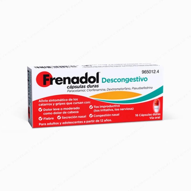 Frenadol® Descongestivo - 16 cápsulas