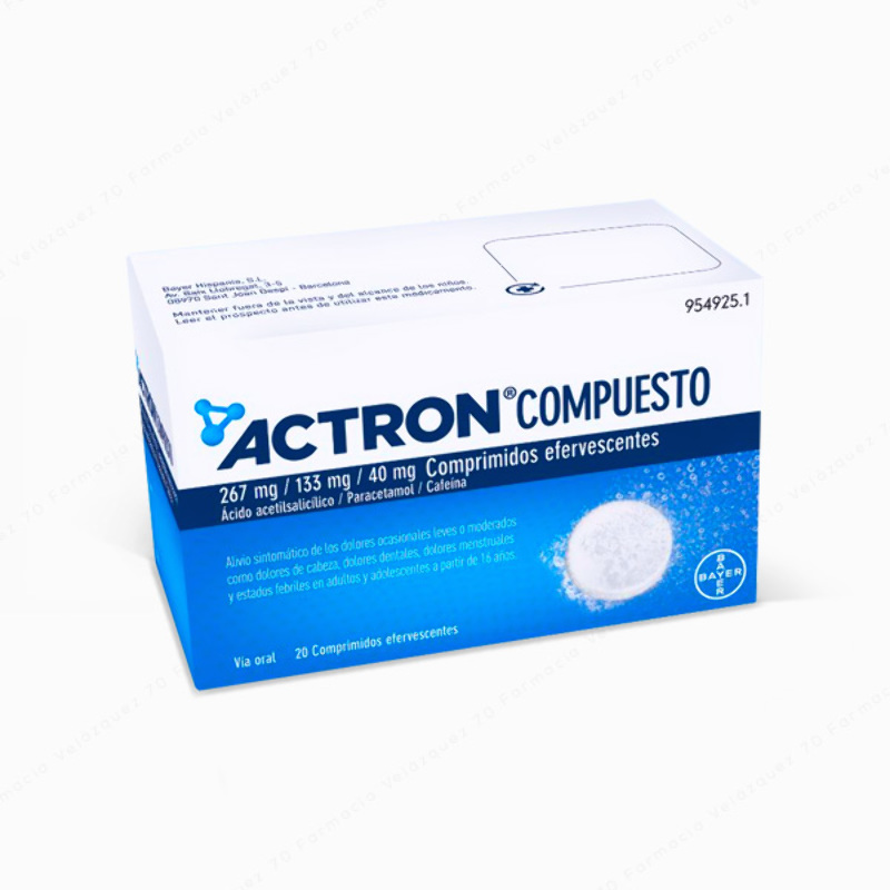 Actron® Compuesto - 20 comprimidos efervescentes