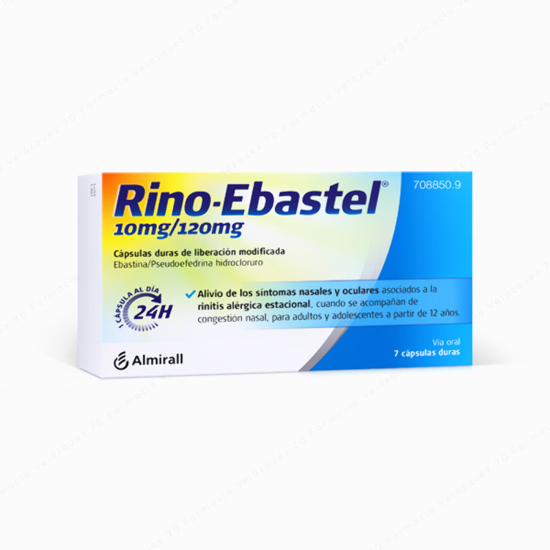 Rino-Esbastel® 10 mg / 120 mg - 7 cápsulas duras de liberación modificada