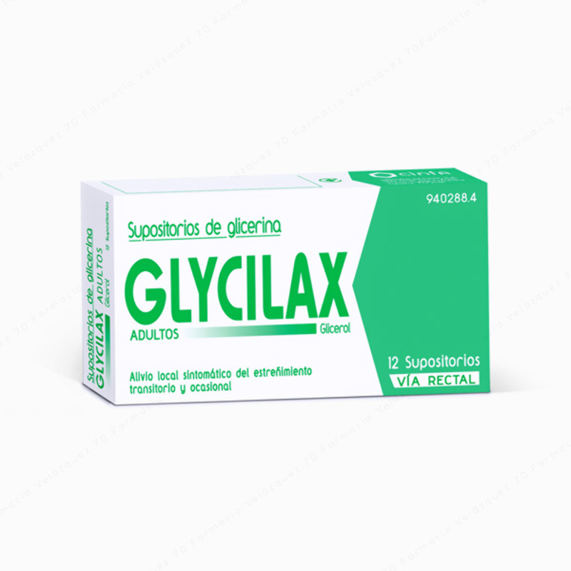 Glycilax Supositorios de Glicerina Adultos - 12 supositorios