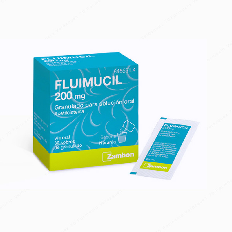 Fluimucil 200 mg - 30 sobres granulado