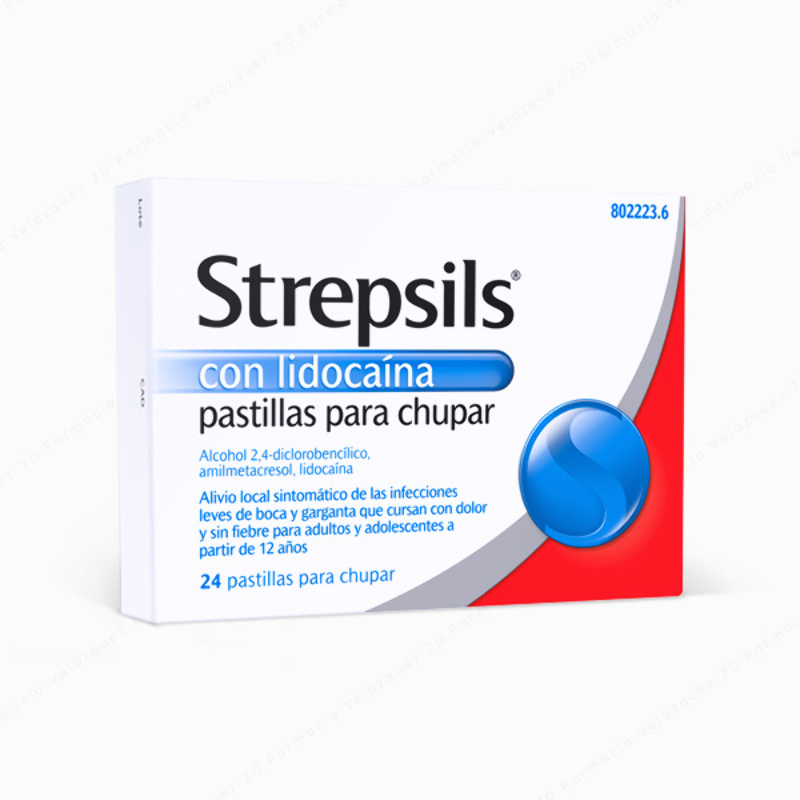 Strepsils® con lidocaína pastillas para chupar - 24 pastillas