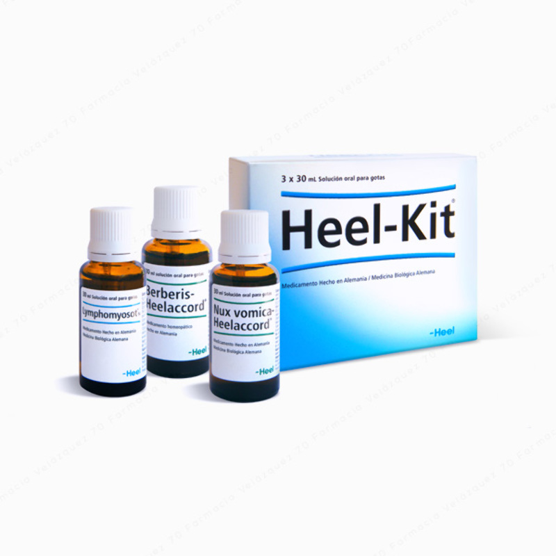 Heel-Kit® Terapia de detoxificación (Lymphomyosot® N, Nux vomica-Homaccord®, Berberis-Homaccord®) - 3 x 30 ml
