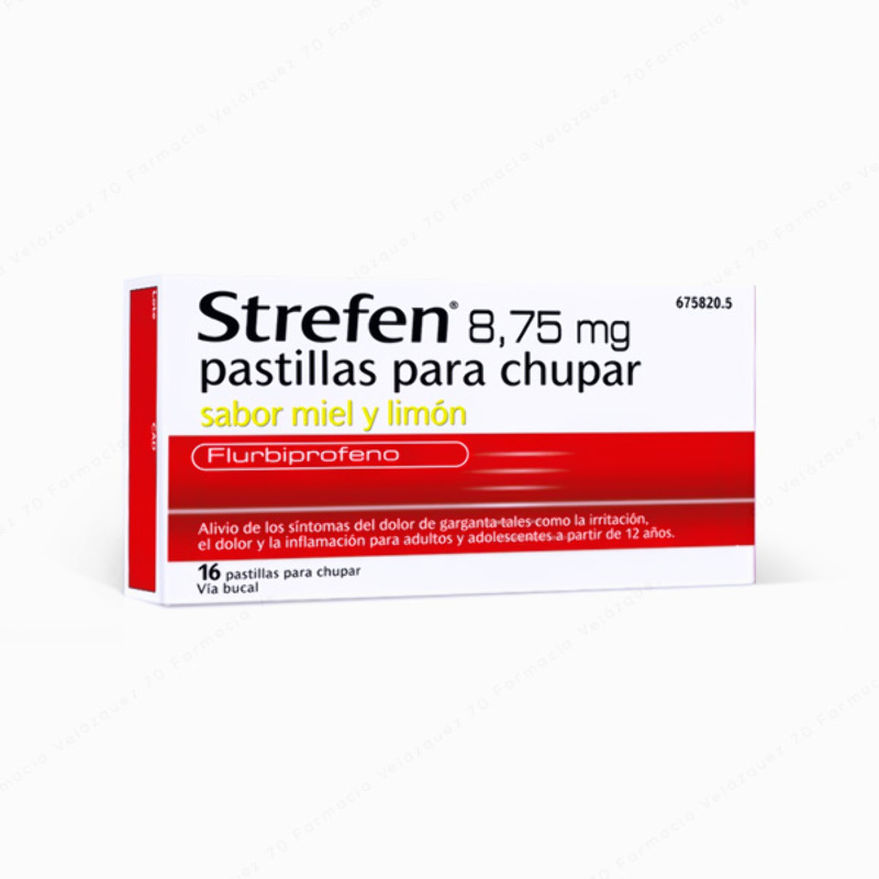 Strefen® 8,75 mg pastillas para chupar sabor miel y limón - 16 pastillas