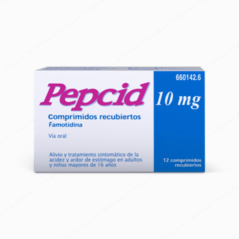 Pepcid 10 mg - 12 comprimidos recubiertos