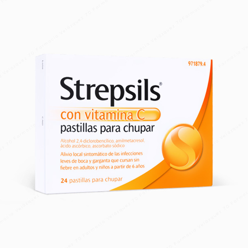 Strepsils® con vitamina C pastillas para chupar - 24 pastillas