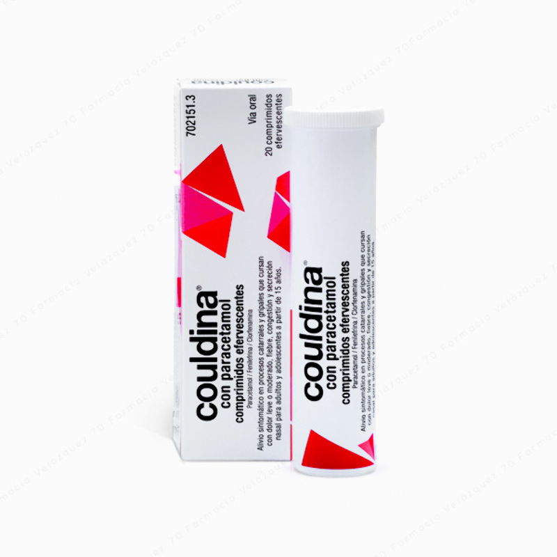 Couldina® con paracetamol - 20 comprimidos efervescentes