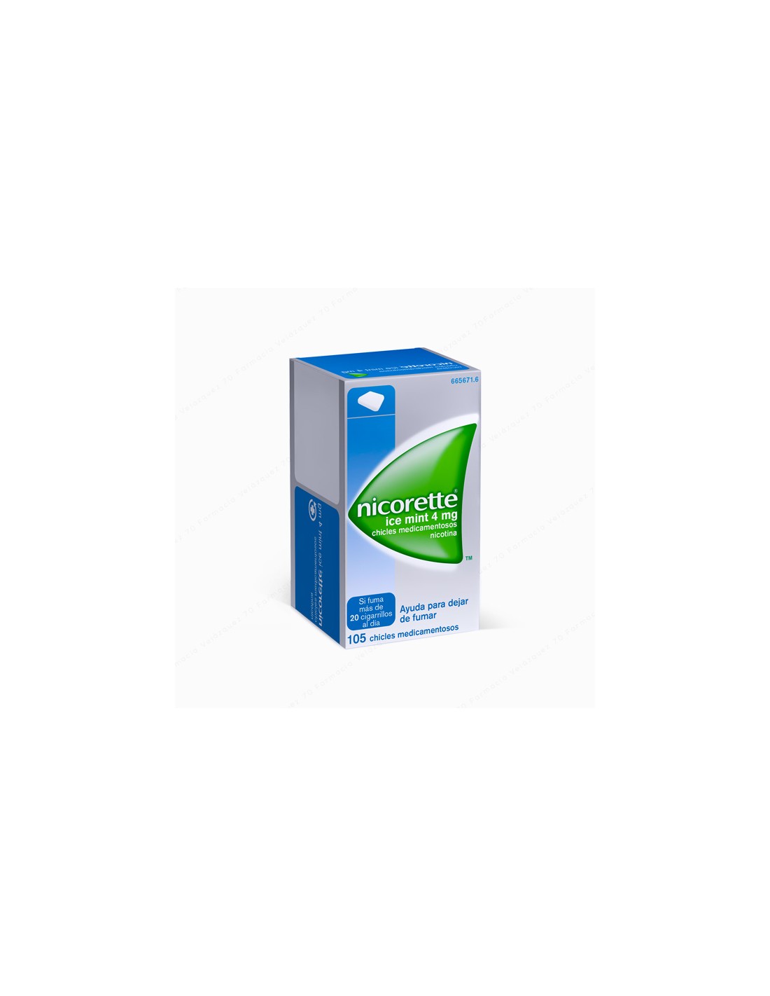 NICORETTE ICE MINT 4 mg 30 CHICLES MEDICAMENTOSOS