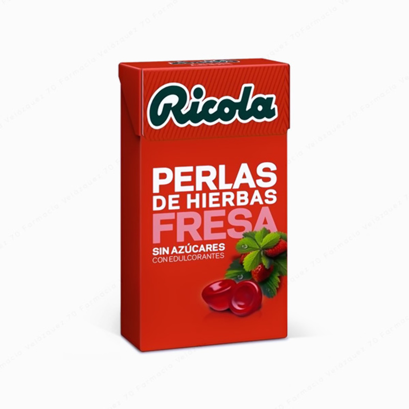Ricola® Fresa Perlas - Caja de 25 gr