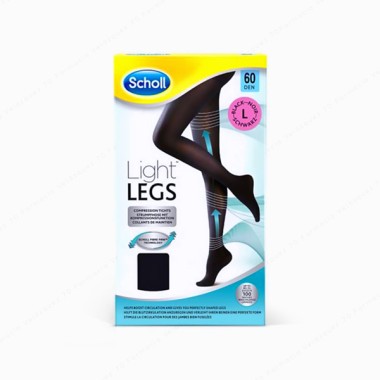 Dr. Scholl Light Legs Medias de compresión Negro Opaco 60...