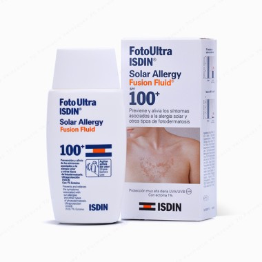 Foto Ultra ISDIN Solar Allergy Fusion Fluid SPF 100+ - 50 ml