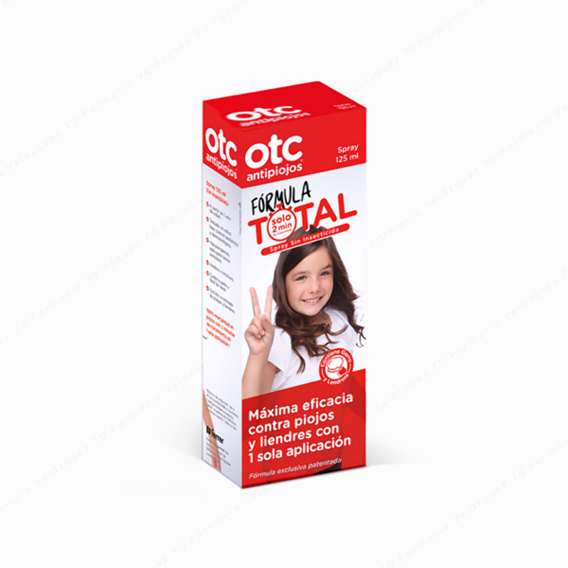 OTC antipiojos Fórmula TOTAL spray sin insecticida - 125 ml