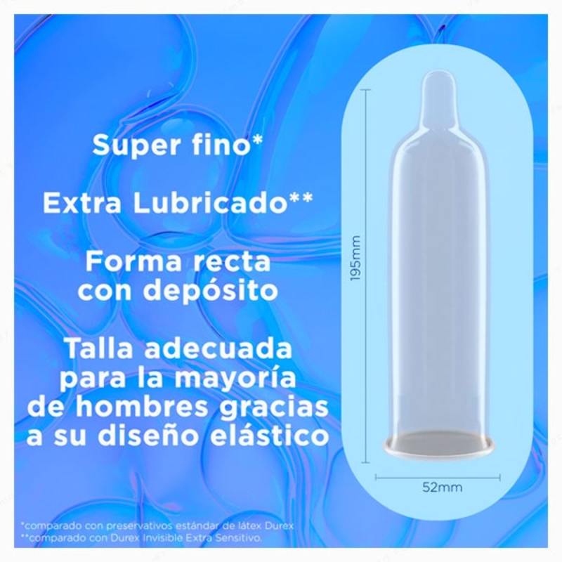 DUREX Invisible Super Fino - 12 preservativos